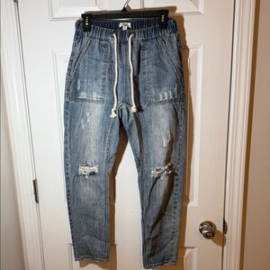 Blue Distressed Jeans